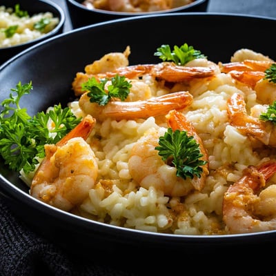 Risotto mit Garnelen