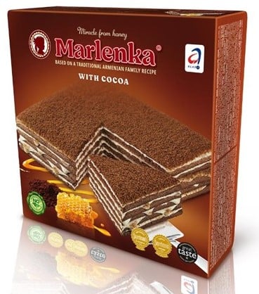 Marlenka Honey Cake With Cocoa